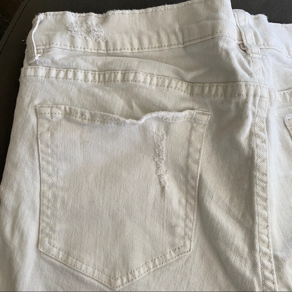 LN Joe Fresh distressed cream colour jeans SZ31/12 - Picture 5 of 10